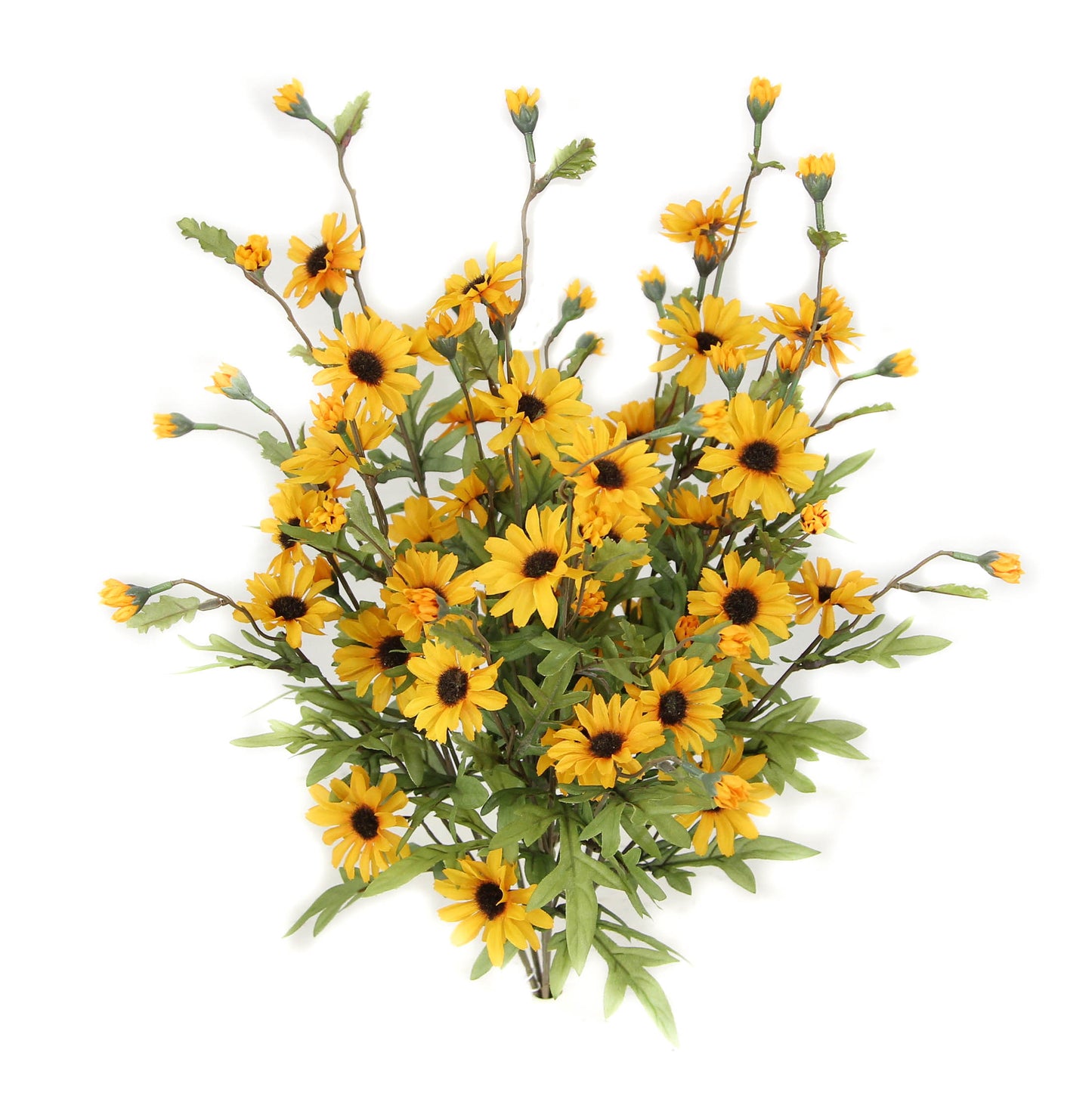 GPB4403-CREAM 6 Stems Artificial Full Blooming Daisy Flower BudsCream