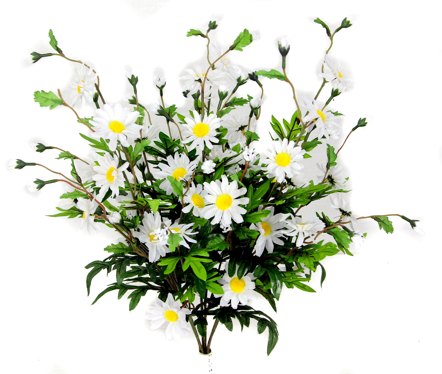 GPB4403-CREAM 6 Stems Artificial Full Blooming Daisy Flower BudsCream