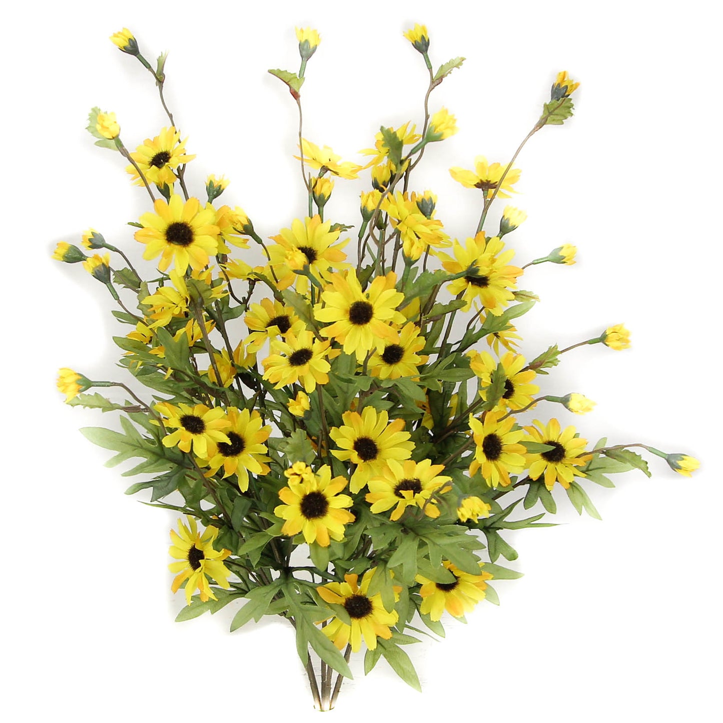GPB4403-CREAM 6 Stems Artificial Full Blooming Daisy Flower BudsCream