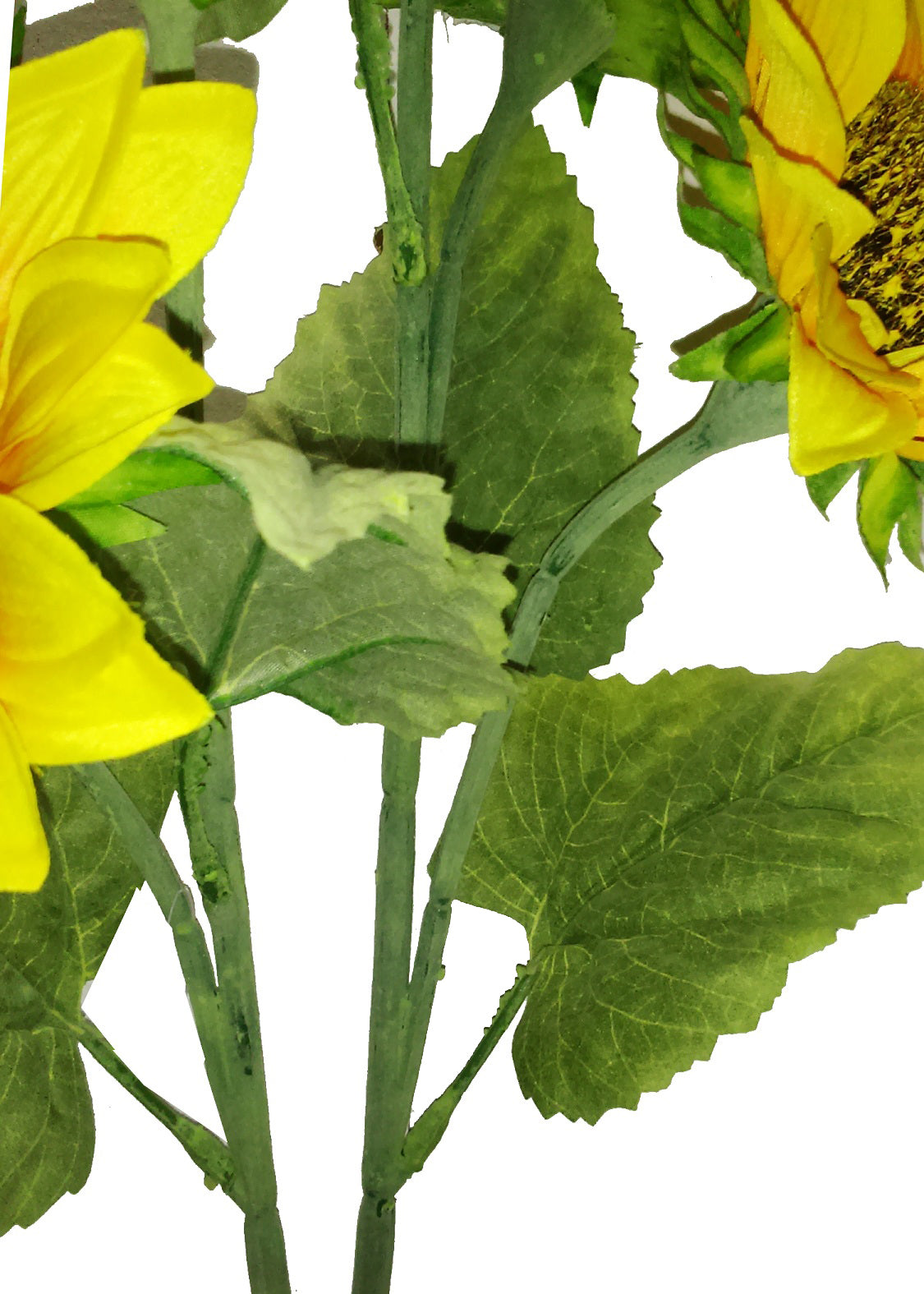 2 pcs 2 Stems Artificial Blooms Sunflower Bush Flower