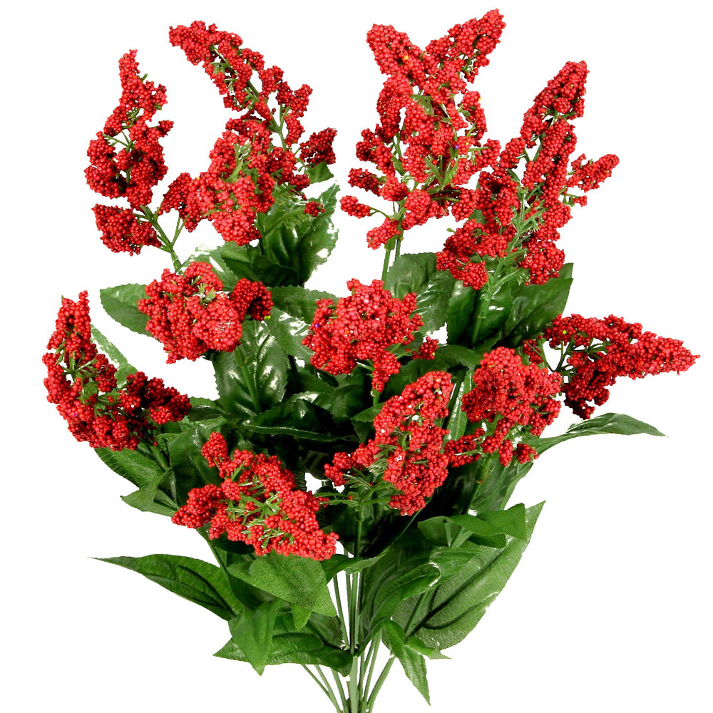 14 Stem Artificial Heather Fillers Spring Summer Faux Flower