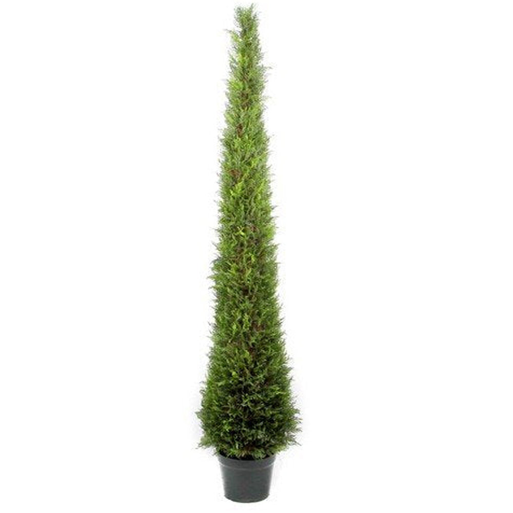 6' Artificial Cypress Leave Tower Cone Topiary Plant Tree, GTR4630-NATURAL