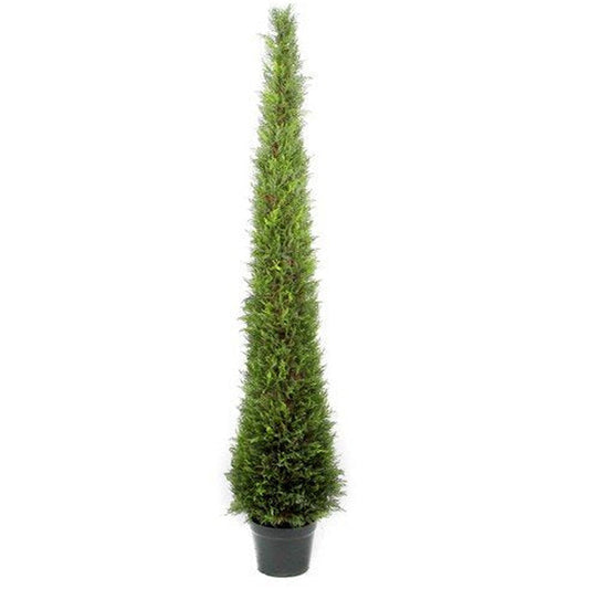 6' Artificial Cypress Leave Tower Cone Topiary Plant Tree, GTR4630-NATURAL