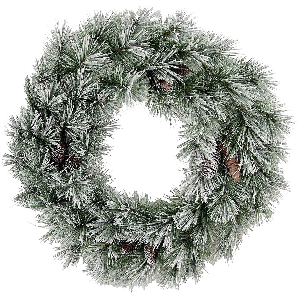 GXW5948-SNOW 60 Tips Christmas Pine With Frosted Snow Tips