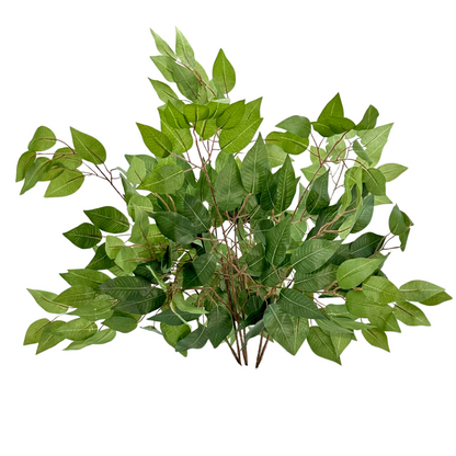 ABN5G001-GRN-6  6 Pc Set Artificial Deluxe Ficuse Spray 3 stem with 42 leaves