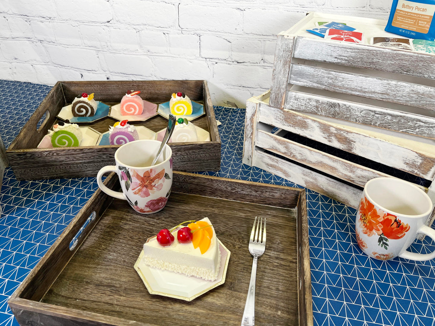 ABN5E116-NTRL 2 Piece Serving Tray Set