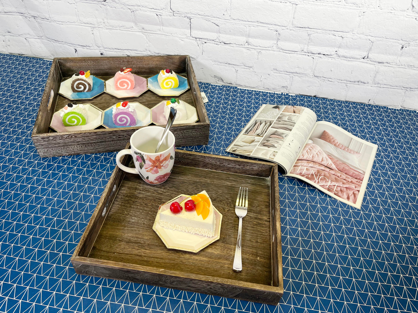 ABN5E116-NTRL 2 Piece Serving Tray Set