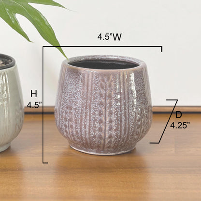 4.5" Ceramic Flower Planter Ceramic Pot Planter