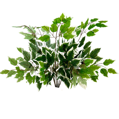 ABN5G001-GRN-6  6 Pc Set Artificial Deluxe Ficuse Spray 3 stem with 42 leaves