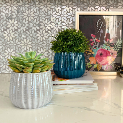 4" Ceramic Flower Planter Pot