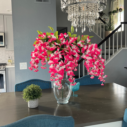GPB392 15 Stem Artificial Hanging Wisteria