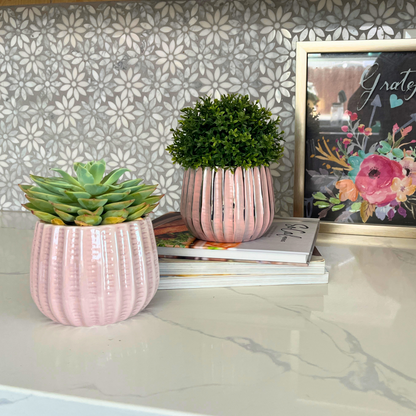 4" Ceramic Flower Planter Pot