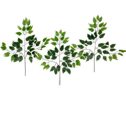 ABN5G001-GRN-6  6 Pc Set Artificial Deluxe Ficuse Spray 3 stem with 42 leaves