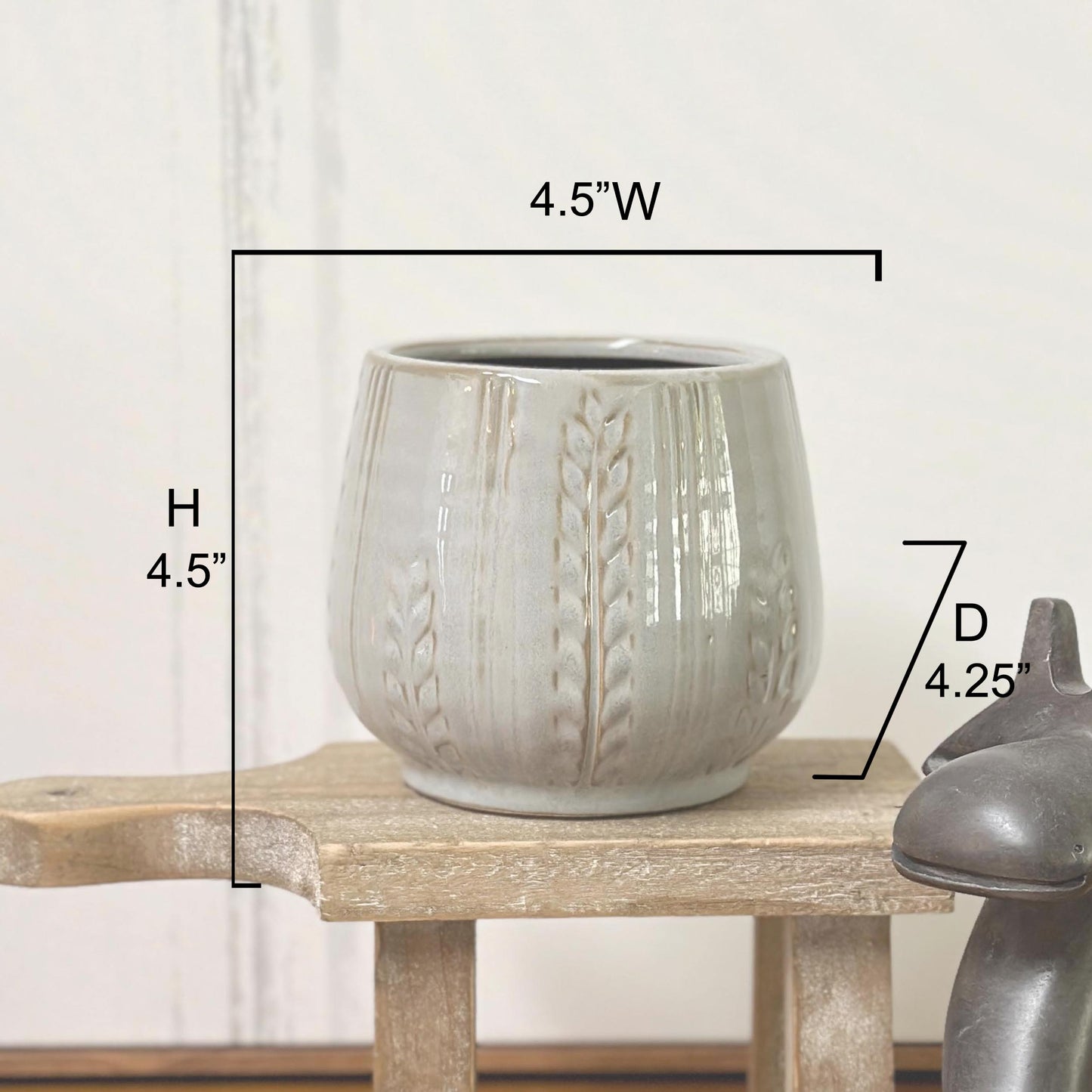 4.5" Ceramic Flower Planter Ceramic Pot Planter