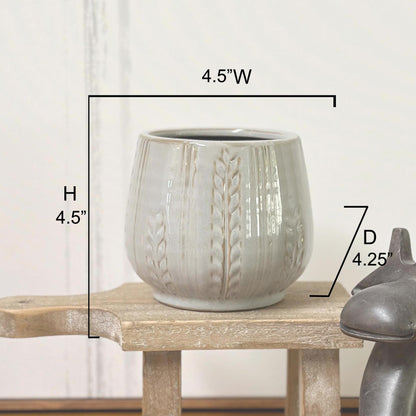 4.5" Ceramic Flower Planter Ceramic Pot Planter