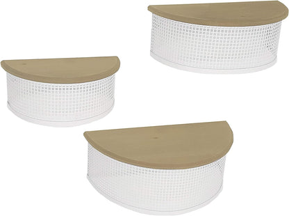 3pcs White Floating Mounted Hanging Shelves Shelf for Wall Shelf