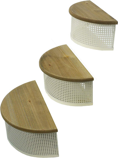 3pcs White Floating Mounted Hanging Shelves Shelf for Wall Shelf