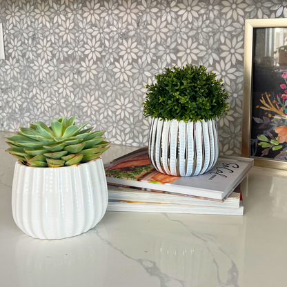 4" Ceramic Flower Planter Pot