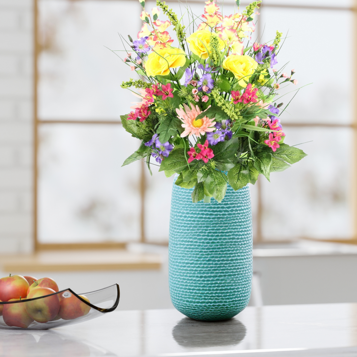 30 Stem Artificial flowers Morning Glory & Ranunculus Bush