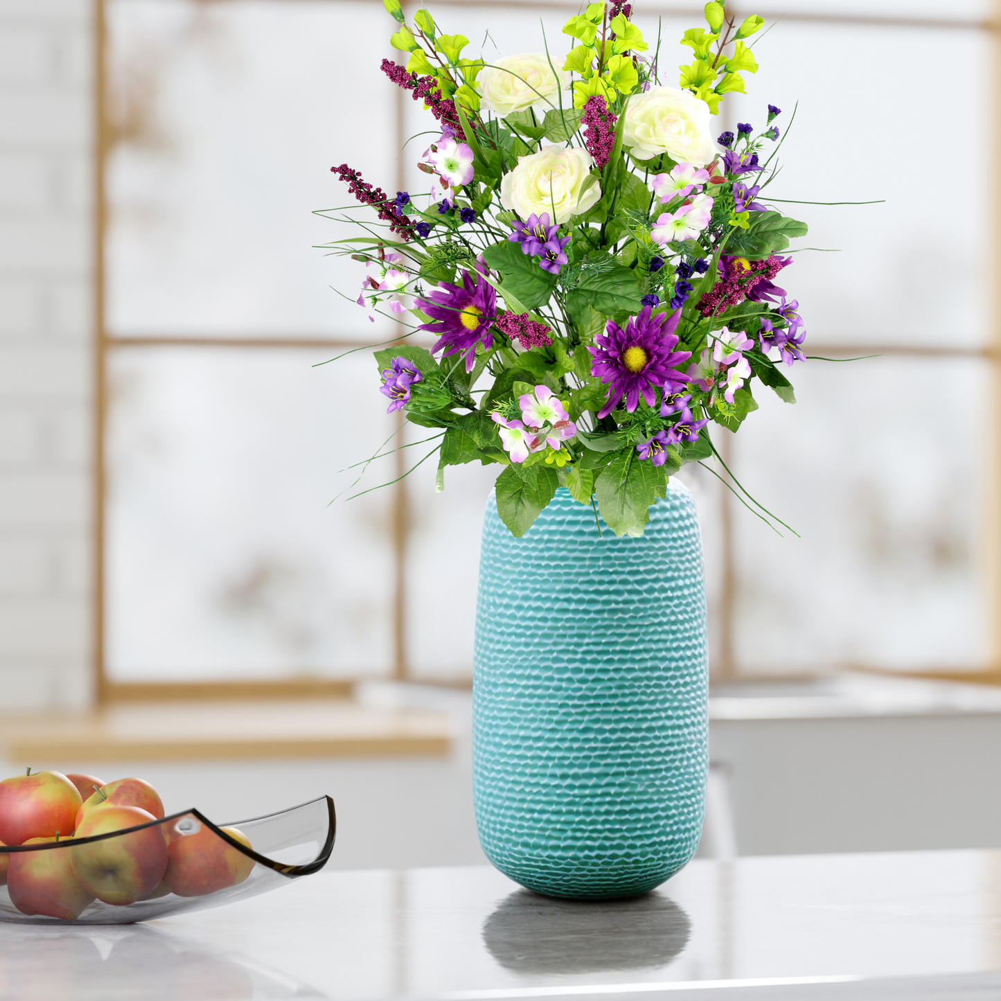 30 Stem Artificial flowers Morning Glory & Ranunculus Bush