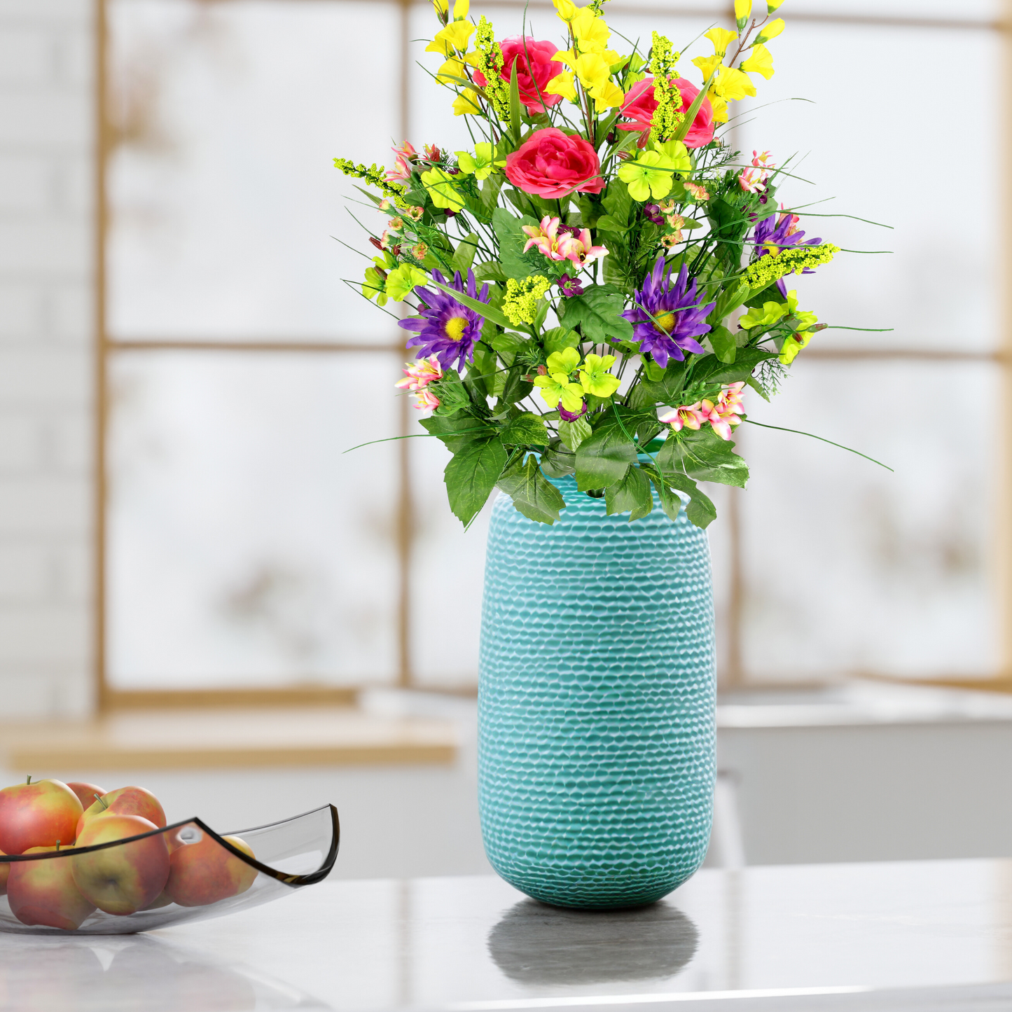 30 Stem Artificial flowers Morning Glory & Ranunculus Bush