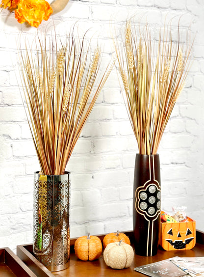 28" Artificial Autumn Flowers Artificial Wheat Grain Flowers Grass Bush