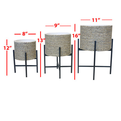 Set of 3 3 sizes Modern Planter Pot Flower Plants Holder