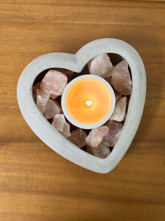7.5"L Cement Heart Shape Planter Cement Pots