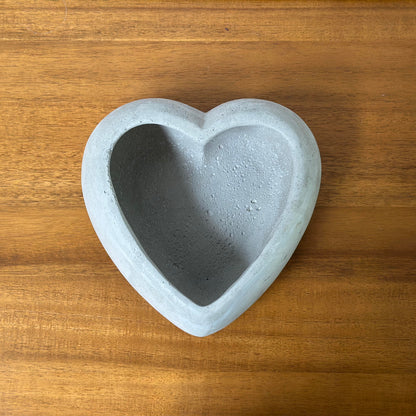 7.5"L Cement Heart Shape Planter Cement Pots
