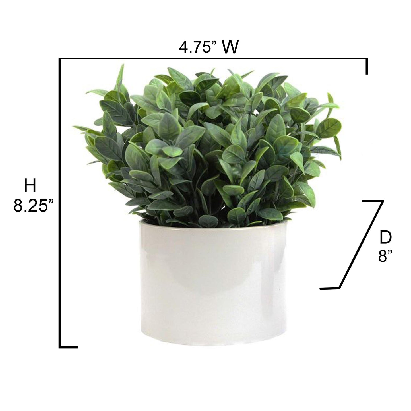 potted faux plants indoor Admired by Nature Artificial Eucalyptus Plant with Ceramic Pot