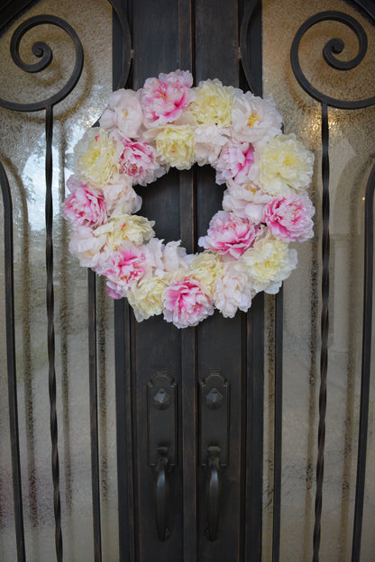 ABN1W001-NTRL Artificial 24" Peony    Pink
