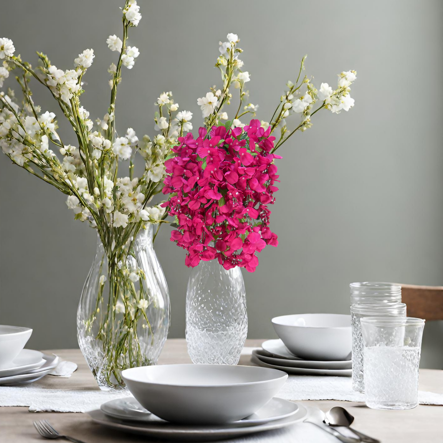 GPB392 15 Stem Artificial Hanging Wisteria