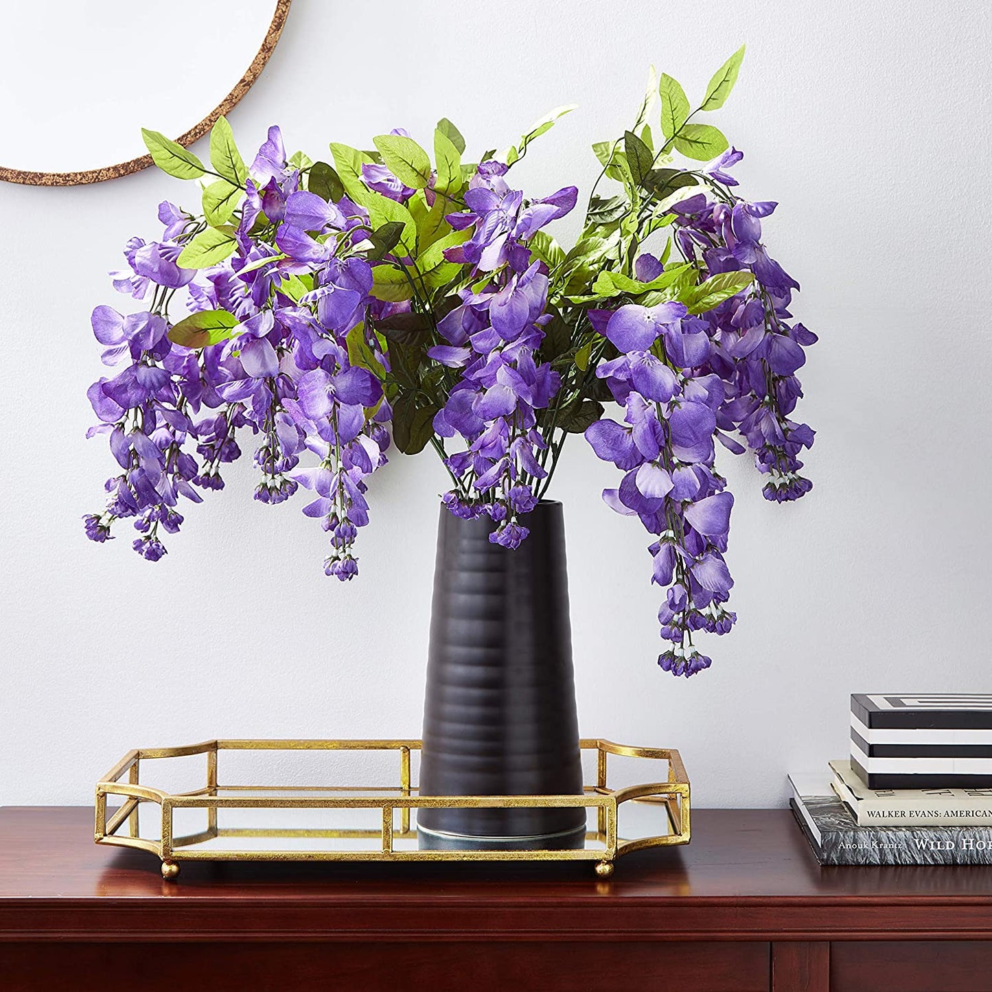 GPB392 15 Stem Artificial Hanging Wisteria