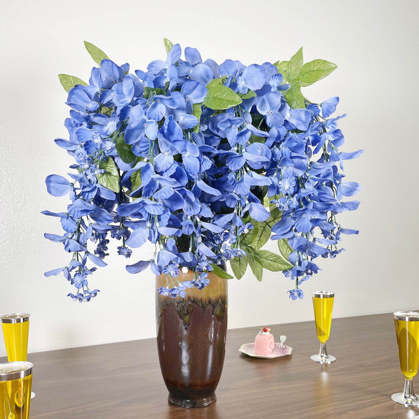 GPB392 15 Stem Artificial Hanging Wisteria