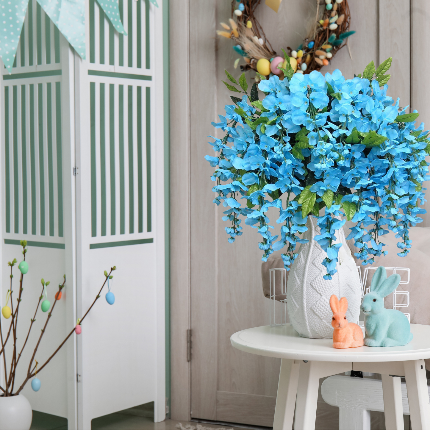 GPB392 15 Stem Artificial Hanging Wisteria