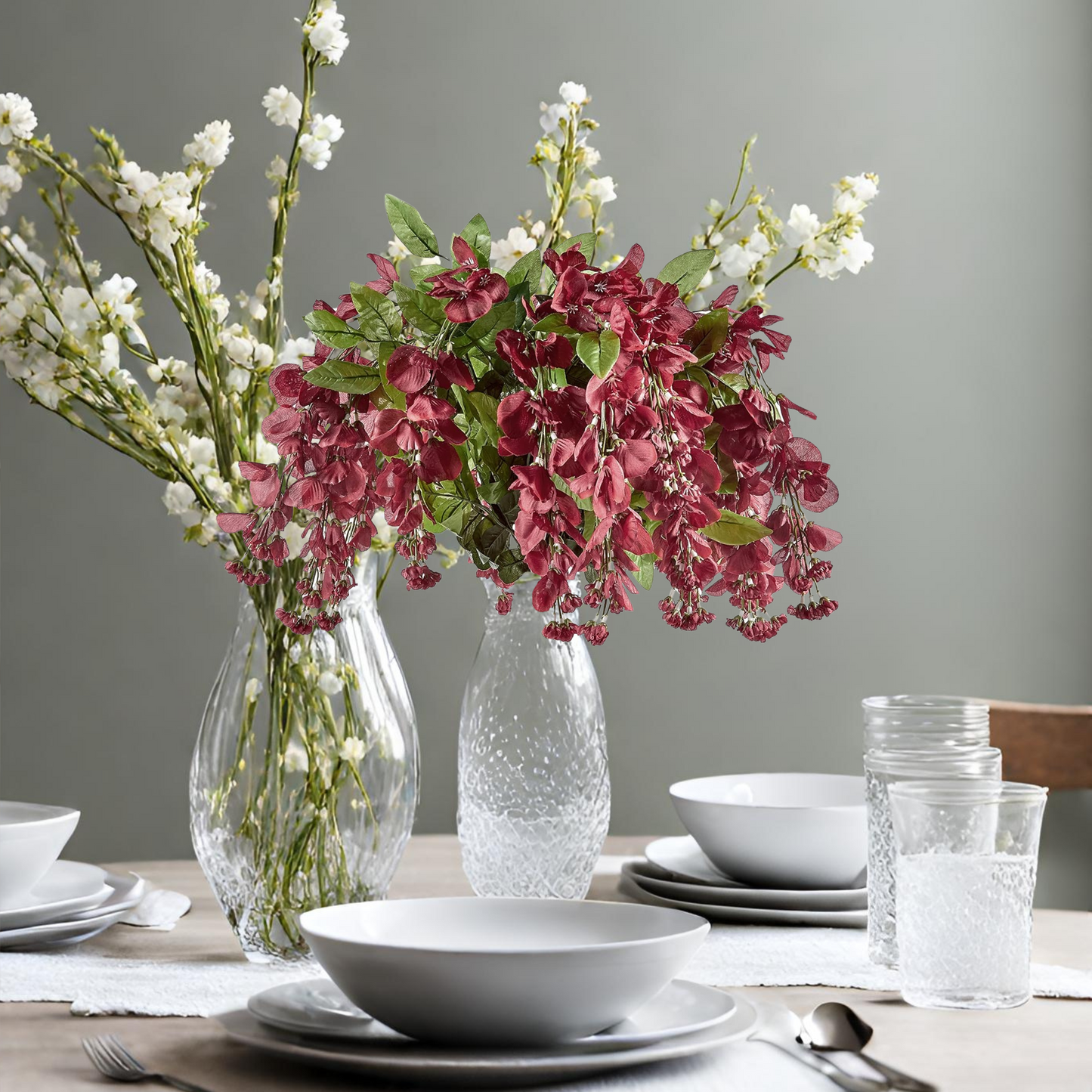 GPB392 15 Stem Artificial Hanging Wisteria