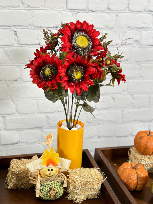 11 Stems Artificial Sunflower Bush Flower