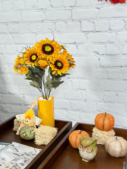 11 Stems Artificial Sunflower Bush Flower
