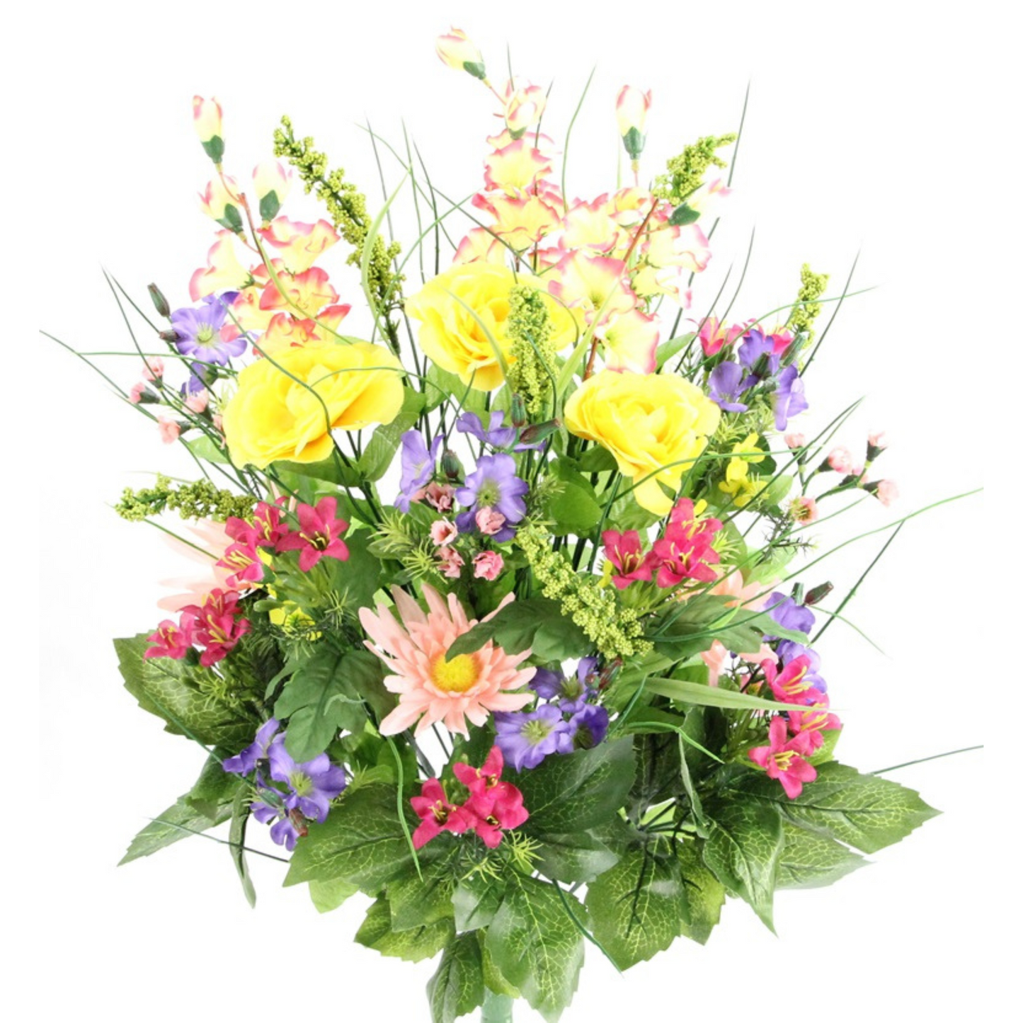 30 Stem Artificial flowers Morning Glory & Ranunculus Bush