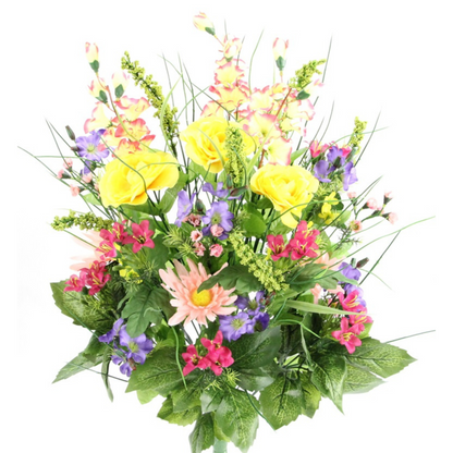 30 Stem Artificial flowers Morning Glory & Ranunculus Bush