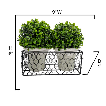 2pcs 5" Artificial Boxwood Topiary Faux Topiaries Artificial boxwood balls