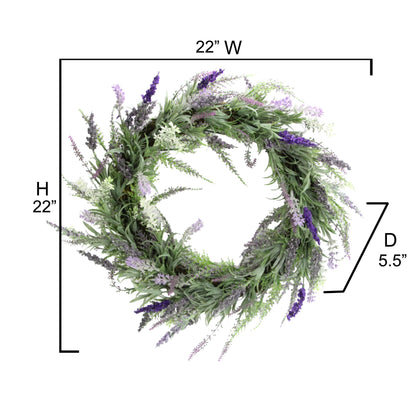 22" Artificial French Lavender    Spring Summer