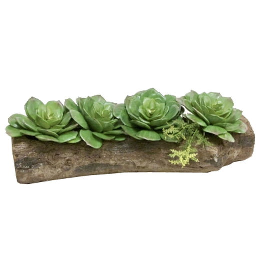 10" & 12" Cement Tree Log Planter Cement Pot