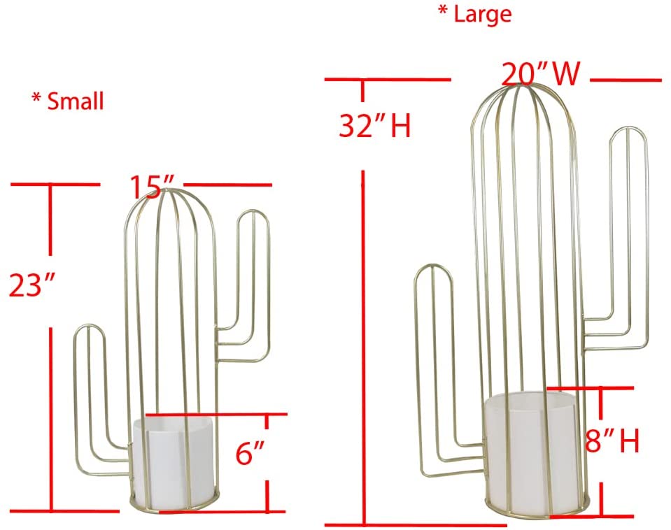 Set of 2 2 sizes Modern Cactus Planter Pot Flower Plant