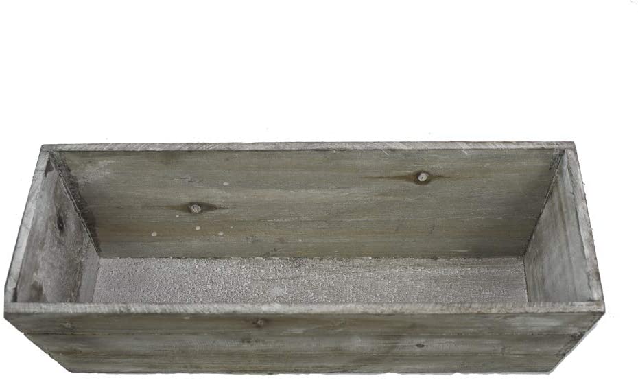 14"L Wood Planter Box Rectangle
