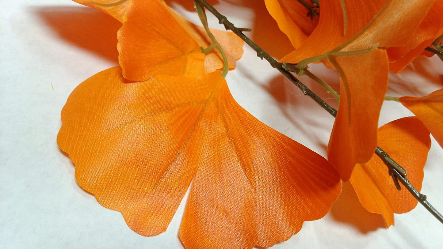 GPB6417 Artificial Ginko Bush 4 Pc Flower