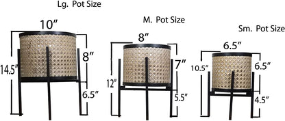 Set of 3  3 sizes Mid Century Planters Pot Flower Plants Holder