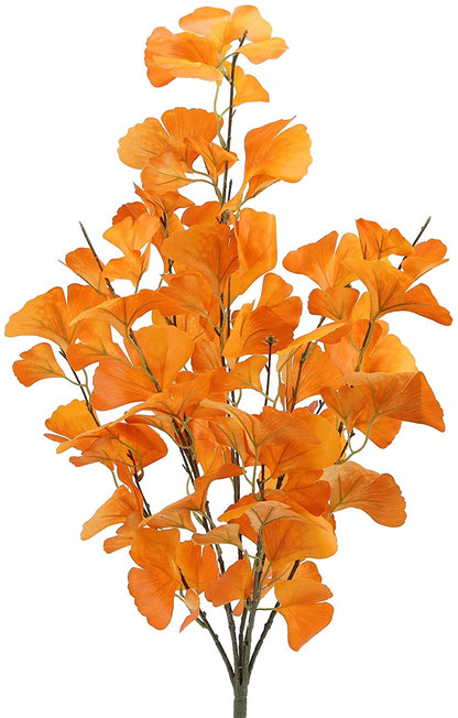 GPB6417 Artificial Ginko Bush 4 Pc Flower