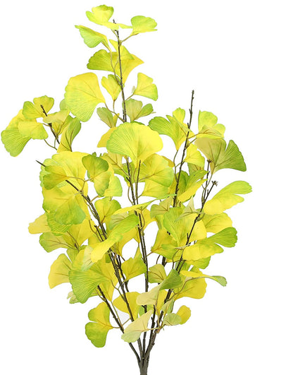 GPB6417 Artificial Ginko Bush 4 Pc Flower