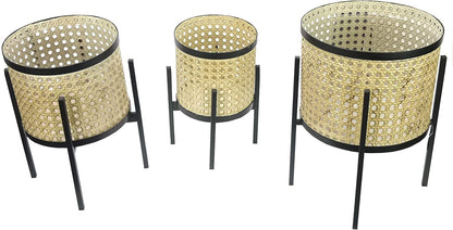 Set of 3  3 sizes Mid Century Planters Pot Flower Plants Holder
